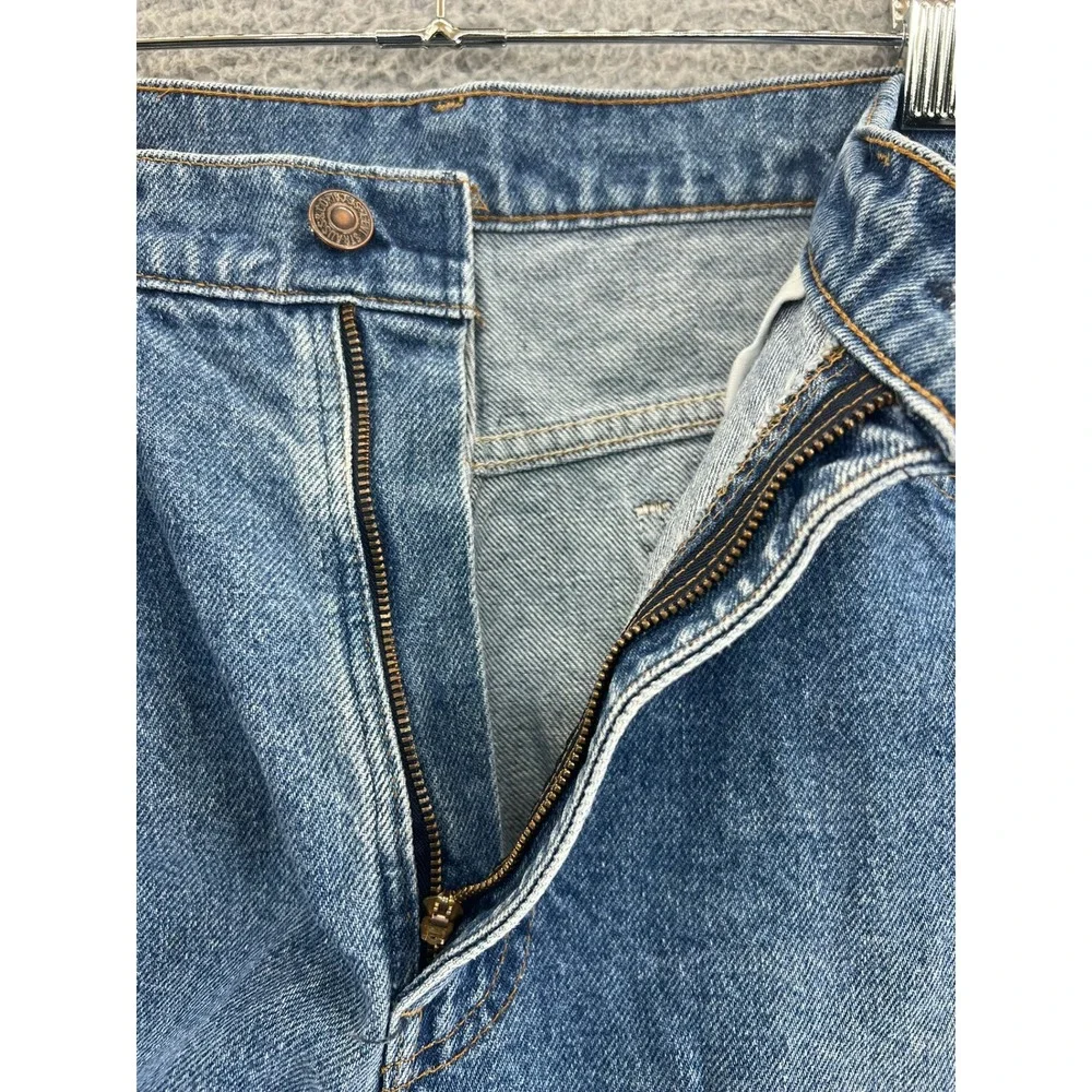 Vtg 80s Levis 517 Orange Tab Jeans 34x30 USA Made Bootcut Denim April 1987 585